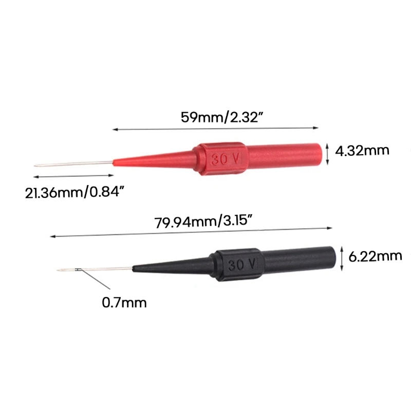 4Pcs Wire Piercing Probe Insulation Back Probes, Probe Non-destructive Pin, Back Probe Automotive for Test Car - Image 6