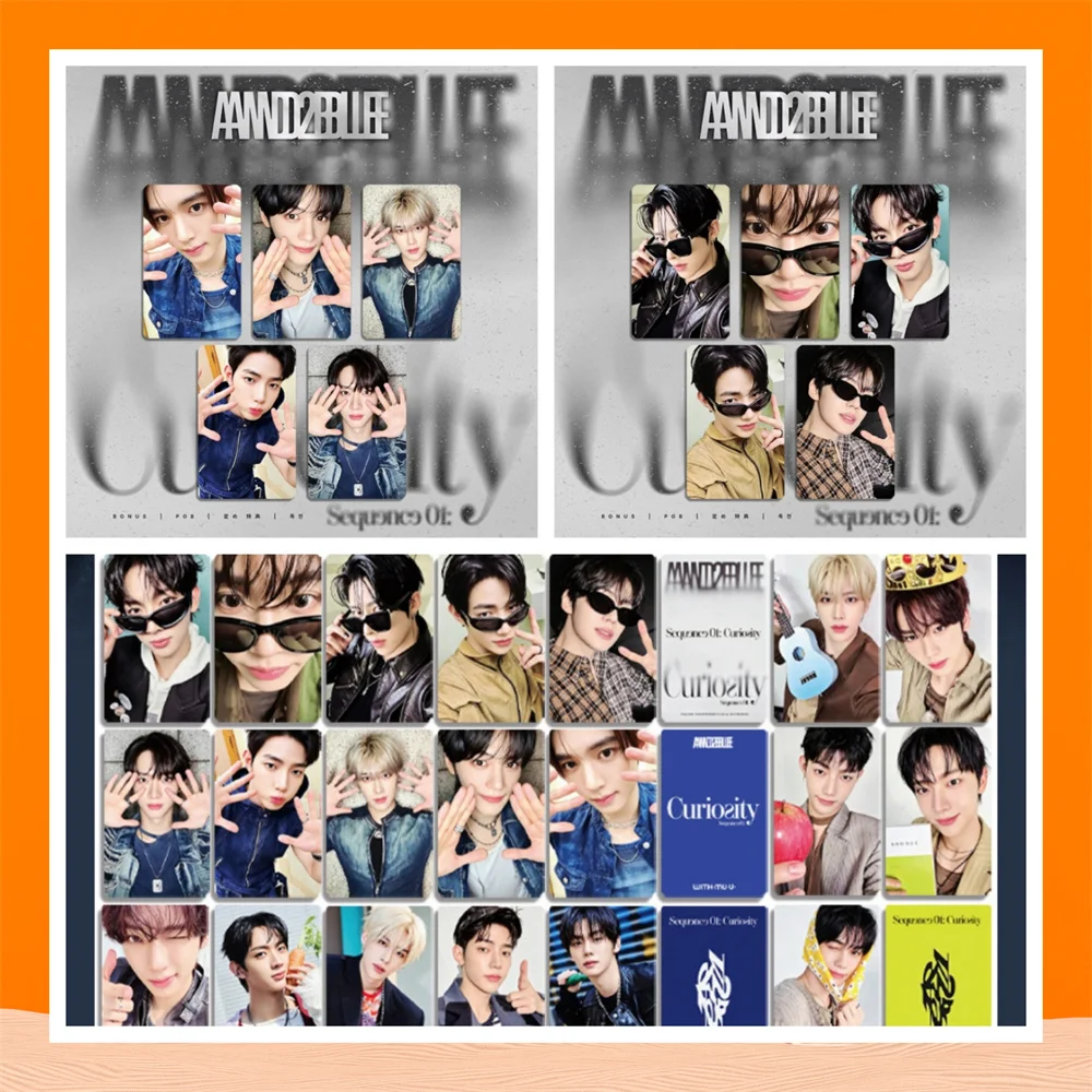 IDOLS AND2BLE Debut Album Photocards Props Sequence 01 Curiosity Album LOMO Card ZHANGAHO RICKY Gyuvin Fans Cosplay Gift