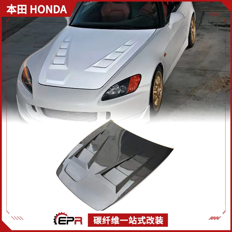 

Подходит для модификации модели M из углеродного волокна Honda S2000, передняя крышка двигателя, замена крышки двигателя.