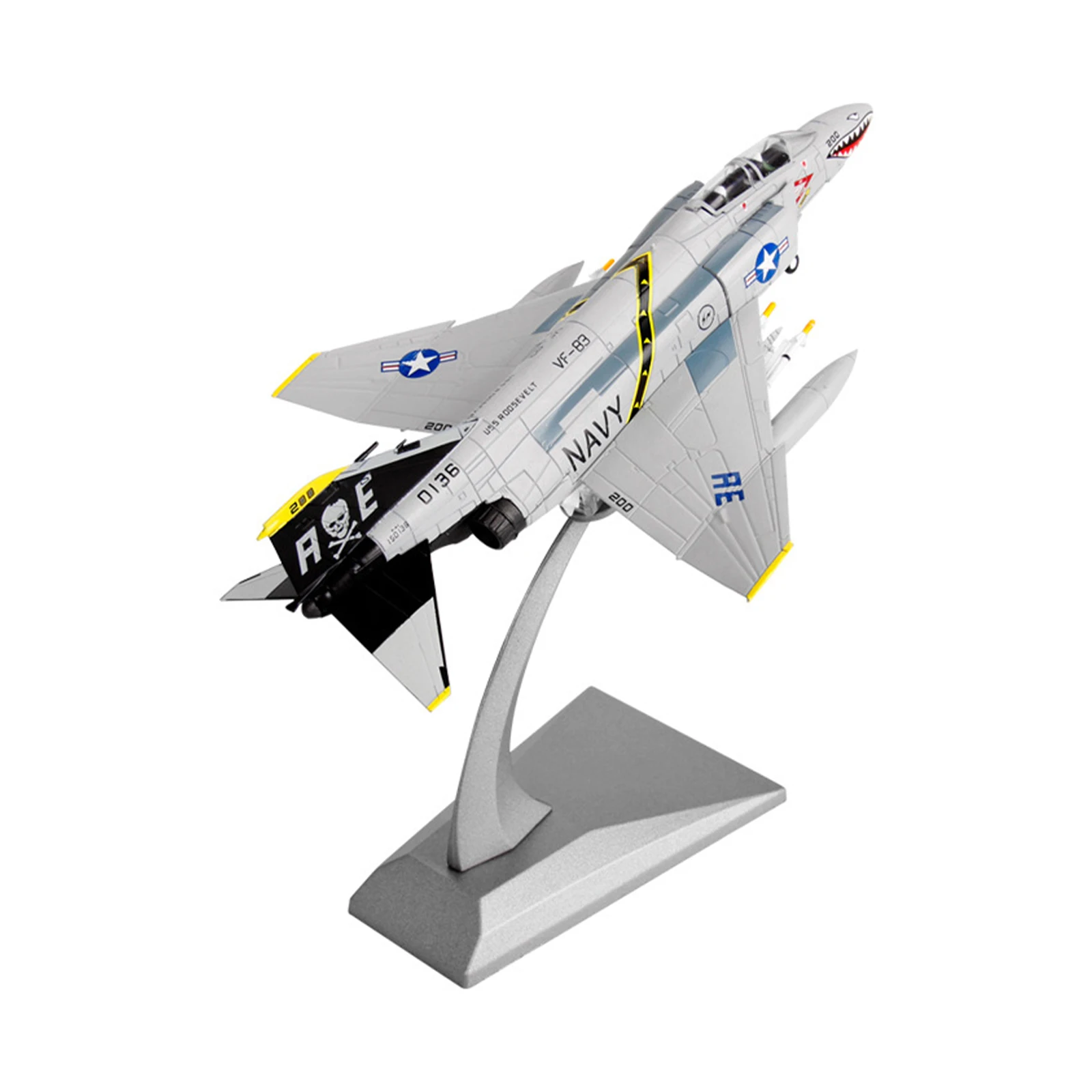 

US F-4C Ghost Attack Aircraft 1:100 Scale 18cm Alloy Fighter Model Military Collection Souvenir Home Ornaments Decor Gift Toy