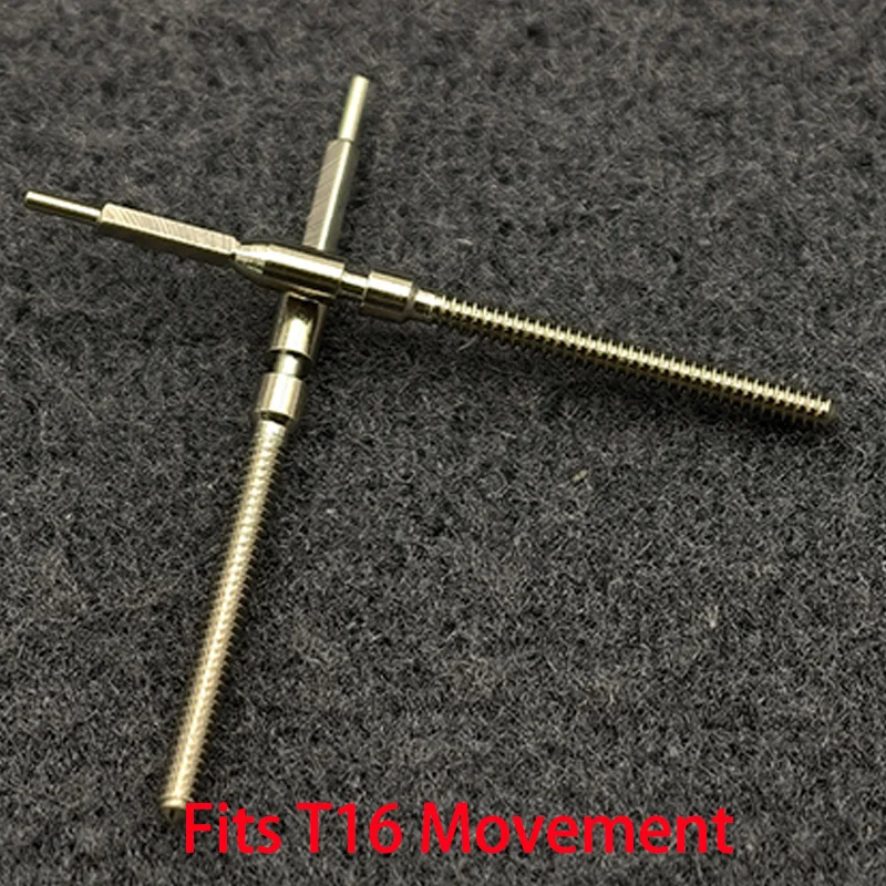 2/4PCS T16 Stainless Steel Crown Movement Crown Stem Fits T16 Automatic Mechanical Movement Stem Watch Repair Part