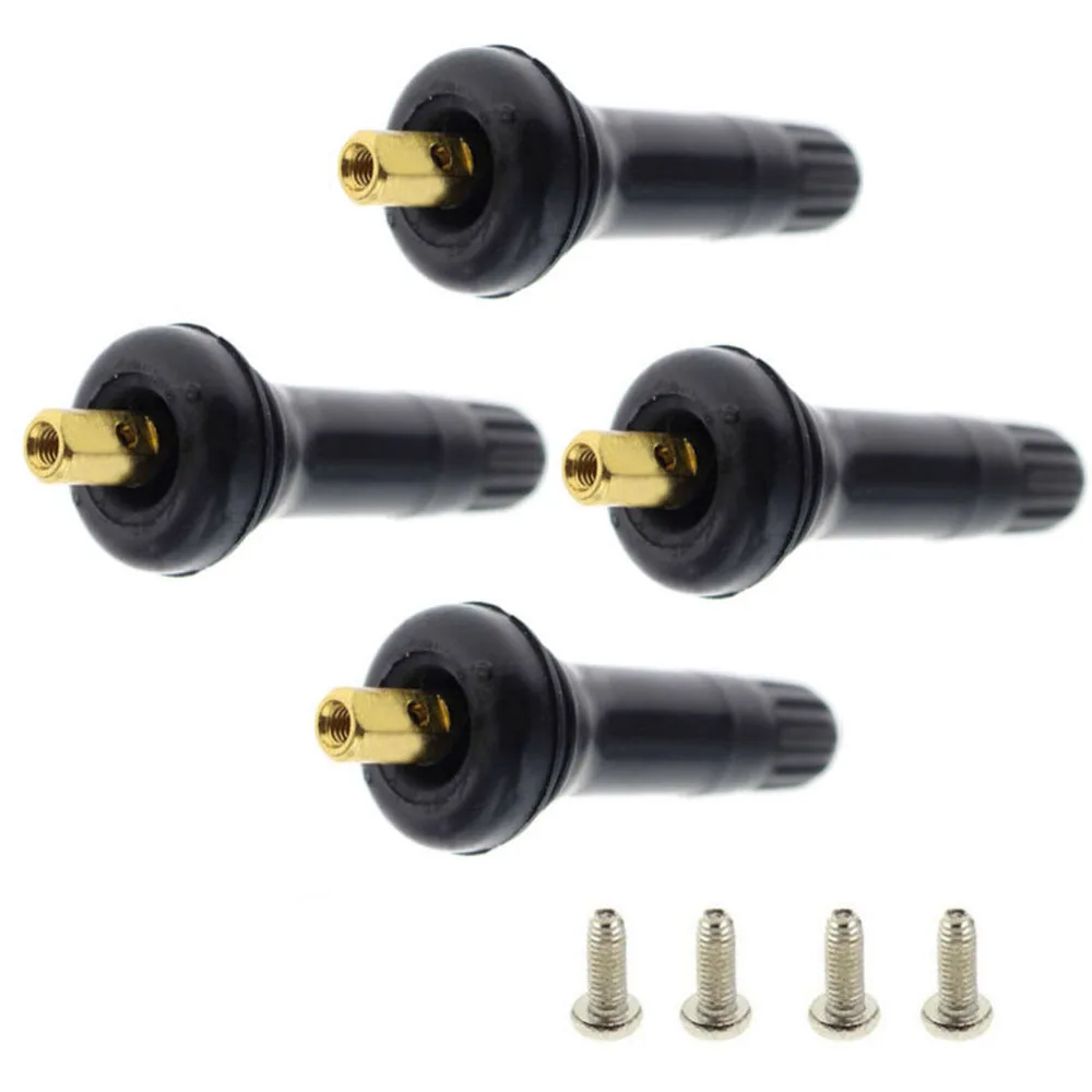 4pcs TPMS Tire Pressure Sensor Valve Stem Service Kit for 17-20008 Mercury Mariner Valve Stem Car & Caps