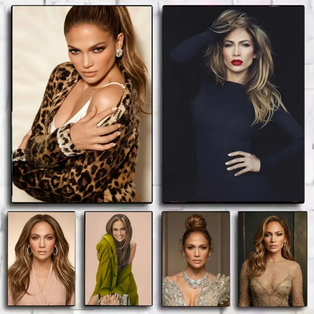 Póster de la cantante J-Jennifer Lopez, arte impreso para pared, adecuado para sala de estar, dormitorio, bar, salón, decoración del hogar, regalo