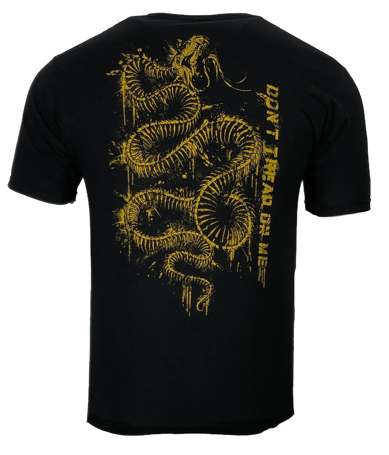 Size S-5xl Don't Tread on Me Skeleton Snake Tattoo Patriot Tactical T-Shirt 100% Cotton O-Neck Short Sleeve Casual Mens T-shirt