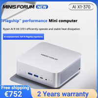 MINISFORUM 2025 NEW  Mini PC AI X1 Pro AMD Ryzen AI 9 HX370 32GB 96GB DDR5 2TB WiFi 7 2x2.5G LAN Copilot AI Office Gaming PC