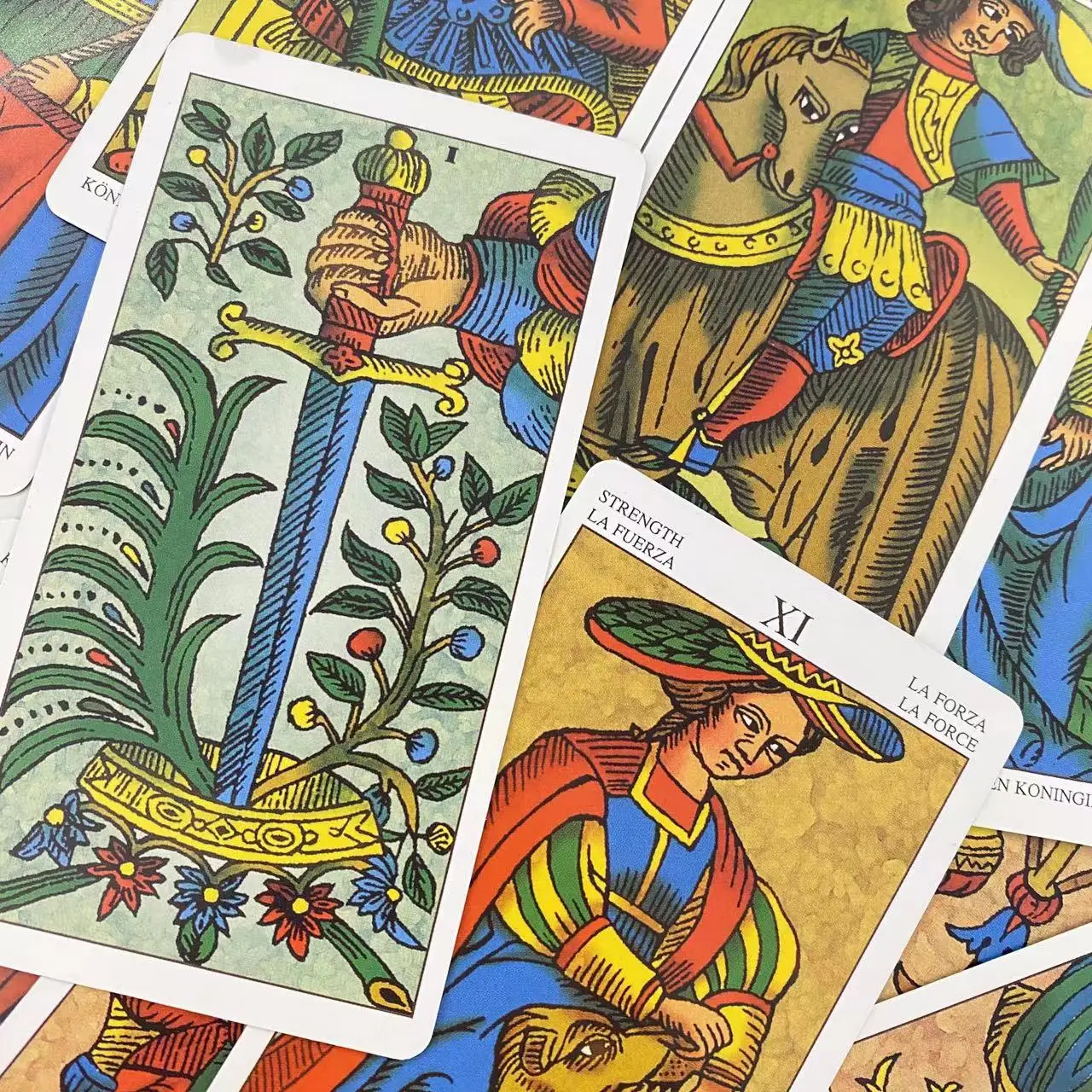 10.3*6cm Universal Tarot of Marseille 78PCS