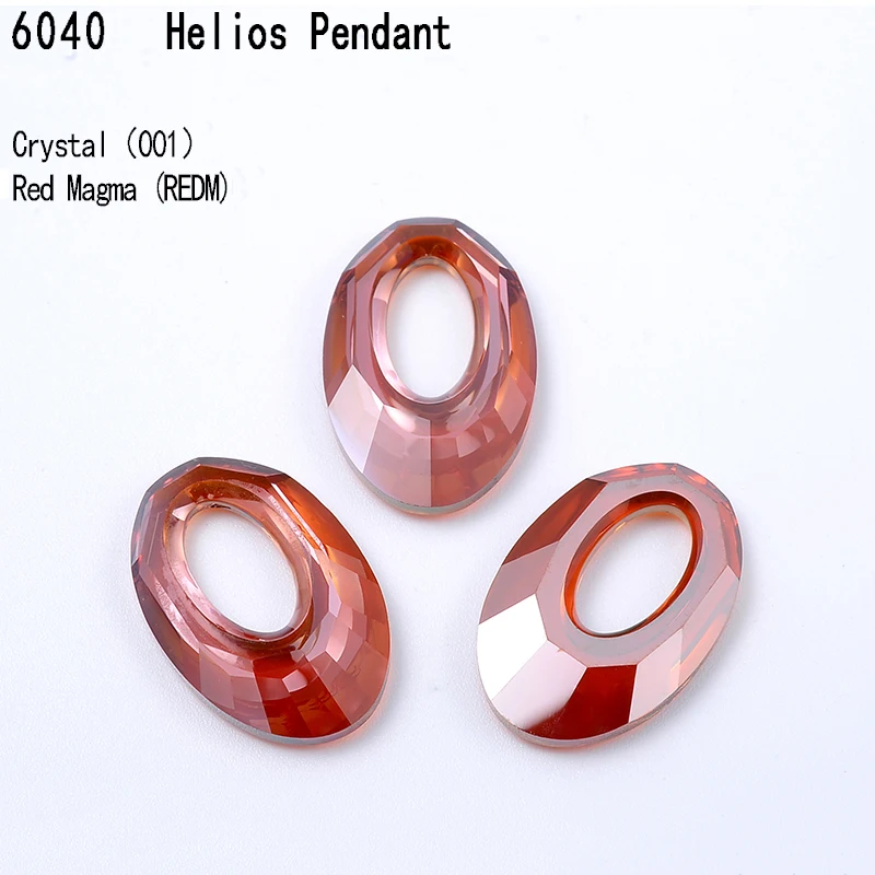 (1 Piece) Original Crystal from Austria 6040 Helios Pendant Beads Rhinestone DIY Necklace Earrings Jewelry Making