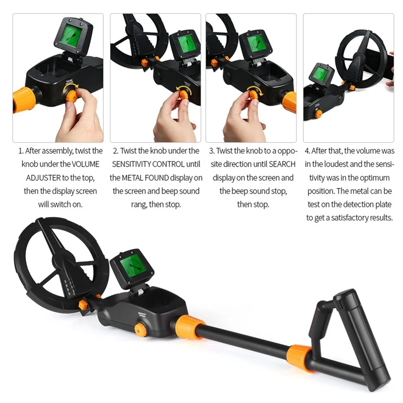 MD1008A Underground Metal Detector Waterproof Treasure Metal Seeker Tool Children's Metal Detector