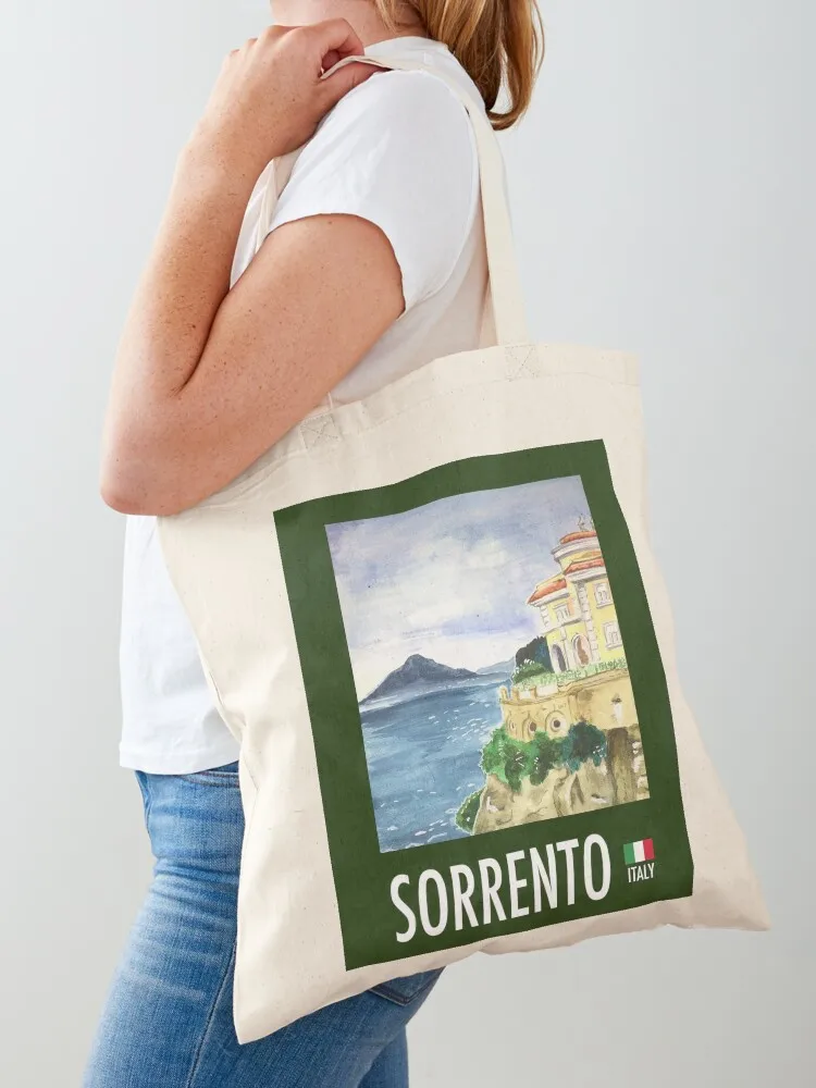 

Vintage Travel Poster: Sorrento Tote Bag women bag Custom bag shopping logo canvas tote