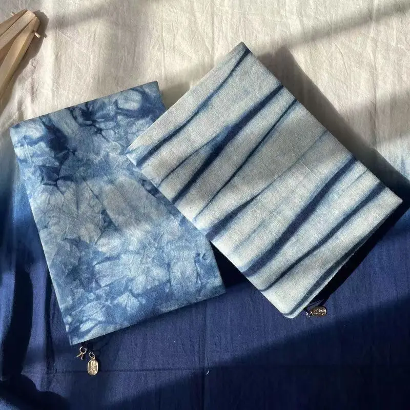 【Blue ink painting】Original Handmade A5 A6 Notebook Covers Protector Book Sleeve Crafted Fabric Products Diary Cover，in Stock