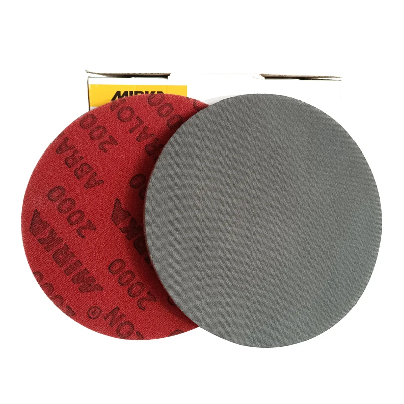 Mirka Abralon 6 Inch Sponge Sangding Disc 8A-241 Foam Hook and Loop Round Sandpaper 180-4000 Grit 150mm Elastic Polishing