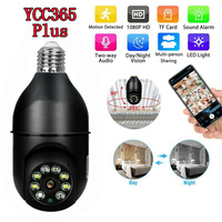 Ycc365 Plus E27 Surveillance Bulb IP Camera Night Vision Full Color Automatic Human Tracking Digital Zoom Security Wifi Camera