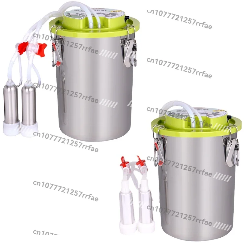 

16L Electric Pulse Automatic Cow Milking Machine with Stainless Steel Barrel Suction Milking Machine for Cattle, Sheep and Goats
