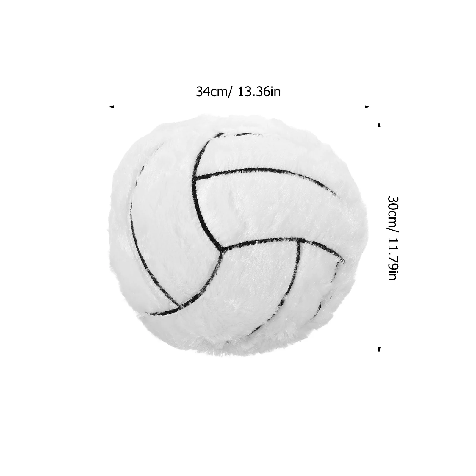 Volleyball Plush Pillow Decorative Stuffed Sports Pillows Practical Gift for Car