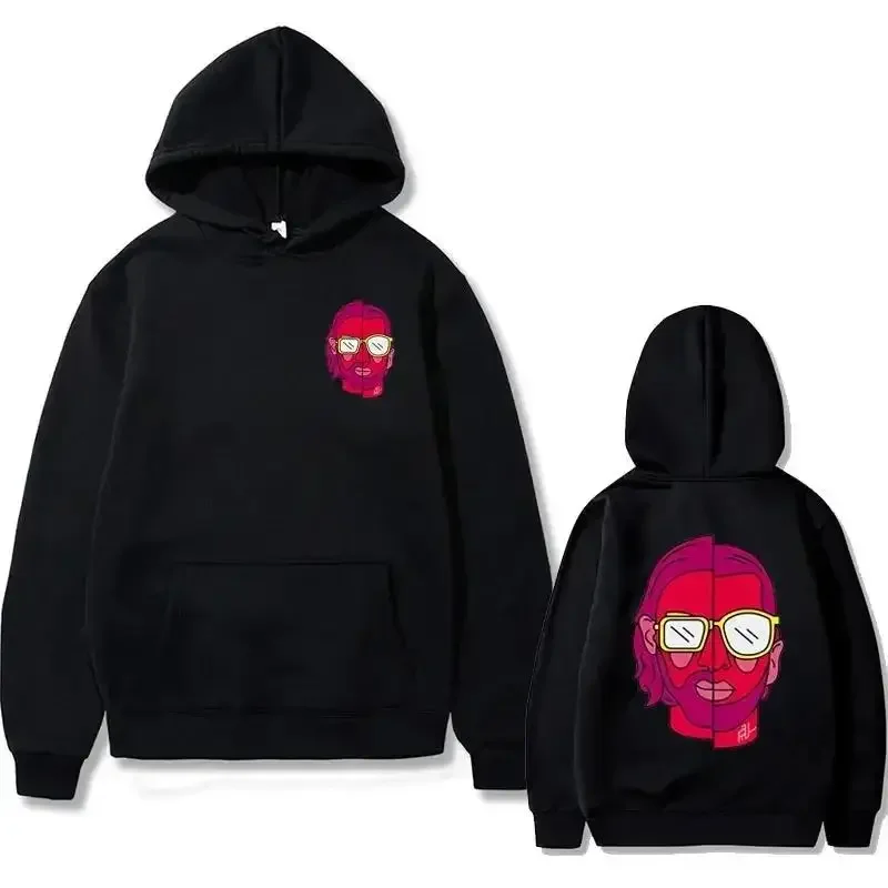 Le Monde Chico Sudadera con capucha con estampado gráfico de doble cara álbum PNL Rap francés sudaderas con capucha de Hip Hop ropa hombres mujeres marca de moda ropa de calle