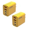 2Pack 120W 4 Port USB Type C Double PD Charger for All Cell Phone for iPad Lot US Plug Universal Quick Wall Charger