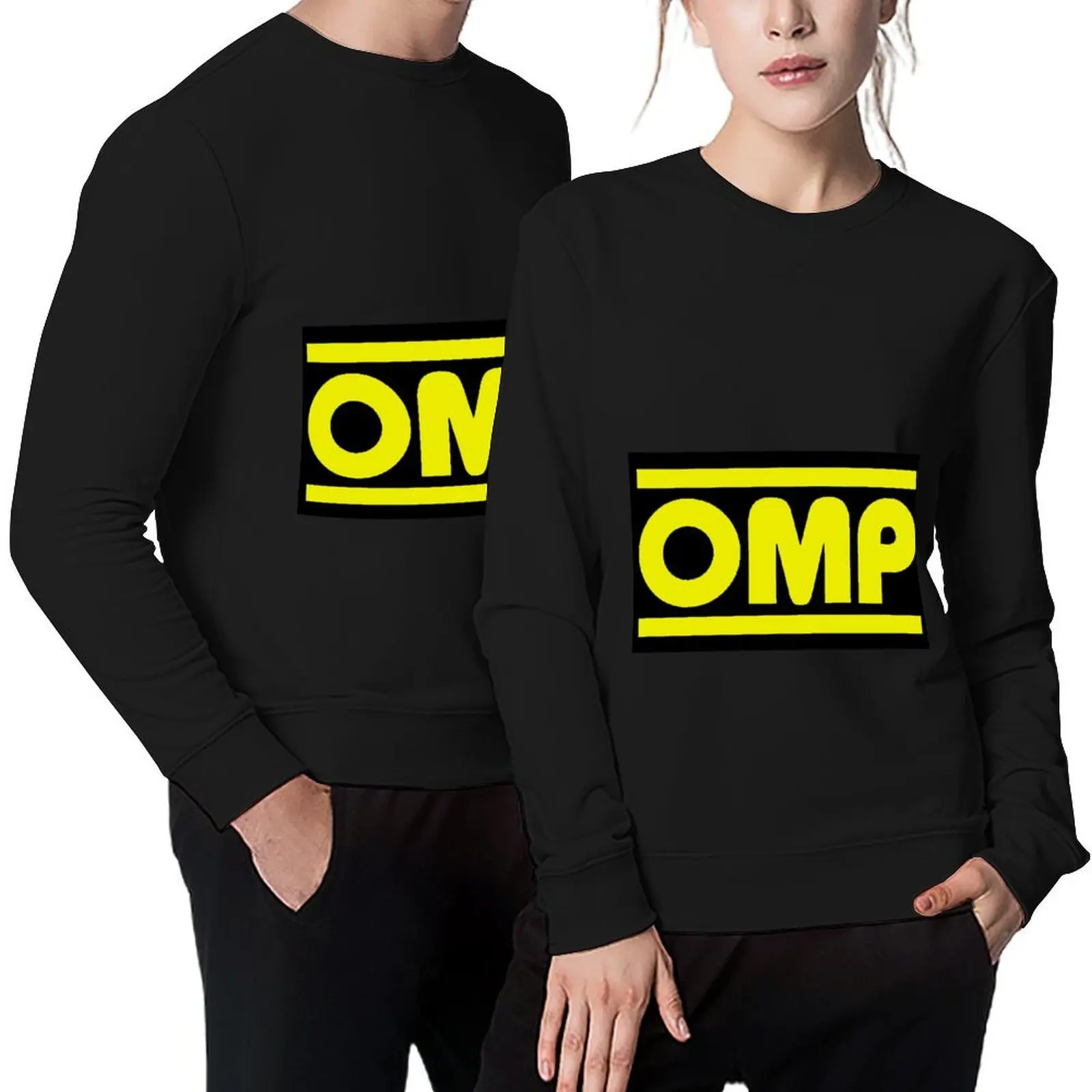 

OMP Logo Sticker Pullover men clothing tracksuit mens clothes male clothes sweatshirts for men