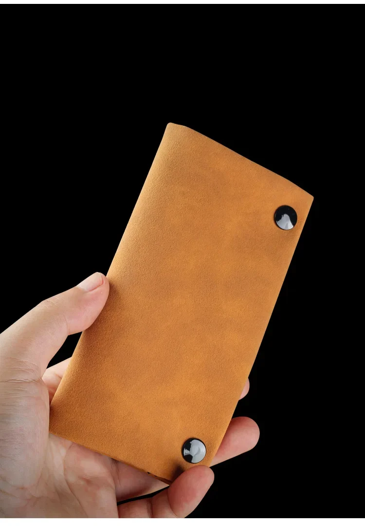 Handgefertigter Leder-Tabakbeutel, Etui, Tasche, Raucherpapierhalter, Etui, Geldbörse, multifunktionale, faltbare Tabakaufbewahrungstasche – Detail 8