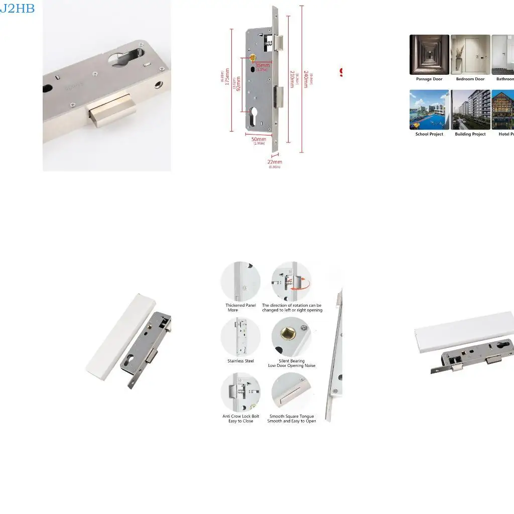 J2HB High Security U Bolt Door Lock Reversible Single Point Door Lock