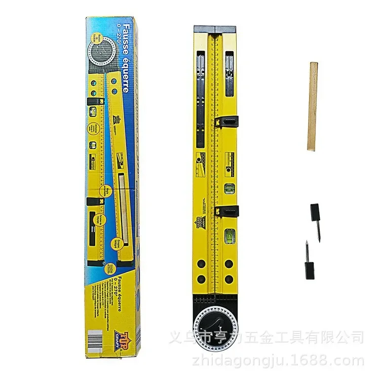 Multi Function Circle Drawing Tool Slope Ruler Angle Finder Woodworking Level Positioning Precision