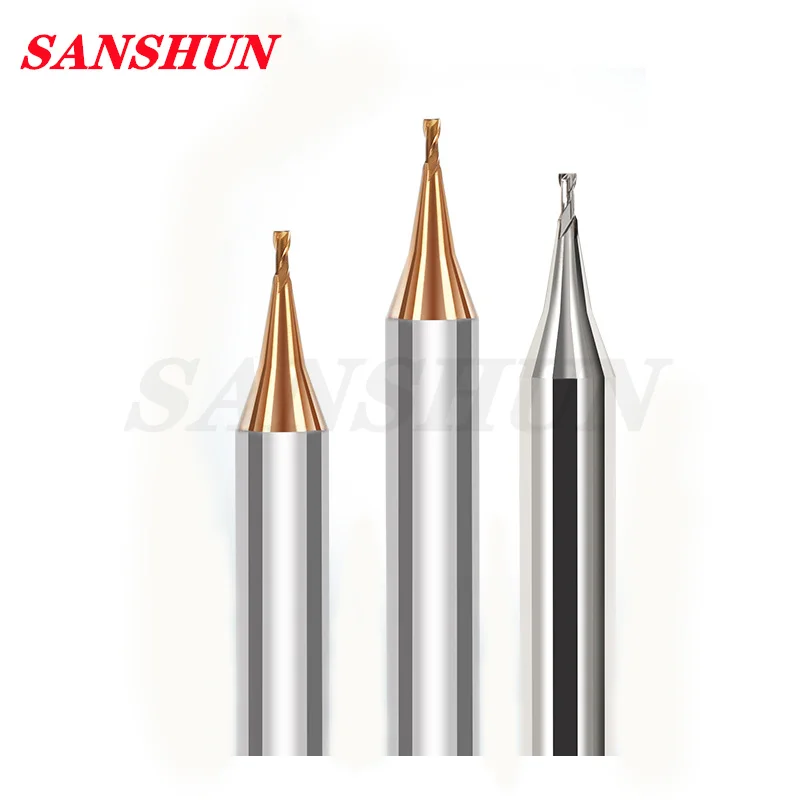 Small Diameter Micro Diameter Milling Cutter 0.4-0.9mm Coated Mini Milling Cutter CNC Machine Tool Micro Carbide End Milling cut