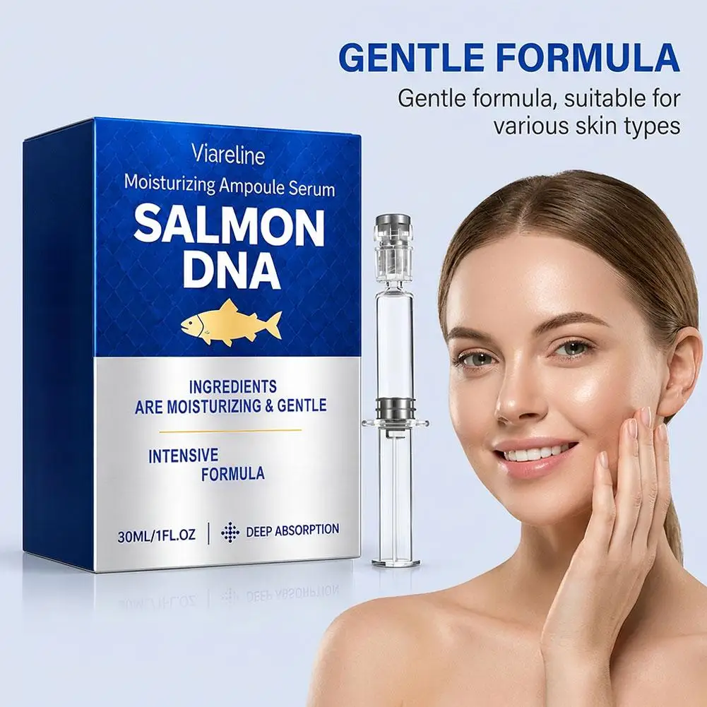 Salmon DNA Moisturizing Ampoule Serum Deep Moisturizing Radiant Soothing Deep Absorption Skin Care 30ml