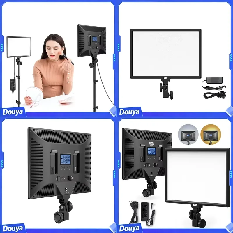 Yiscaxia/Pixel P50 Two-color Temperature Handheld Portable Fill Light Remote Control Battery Video Device Props Light