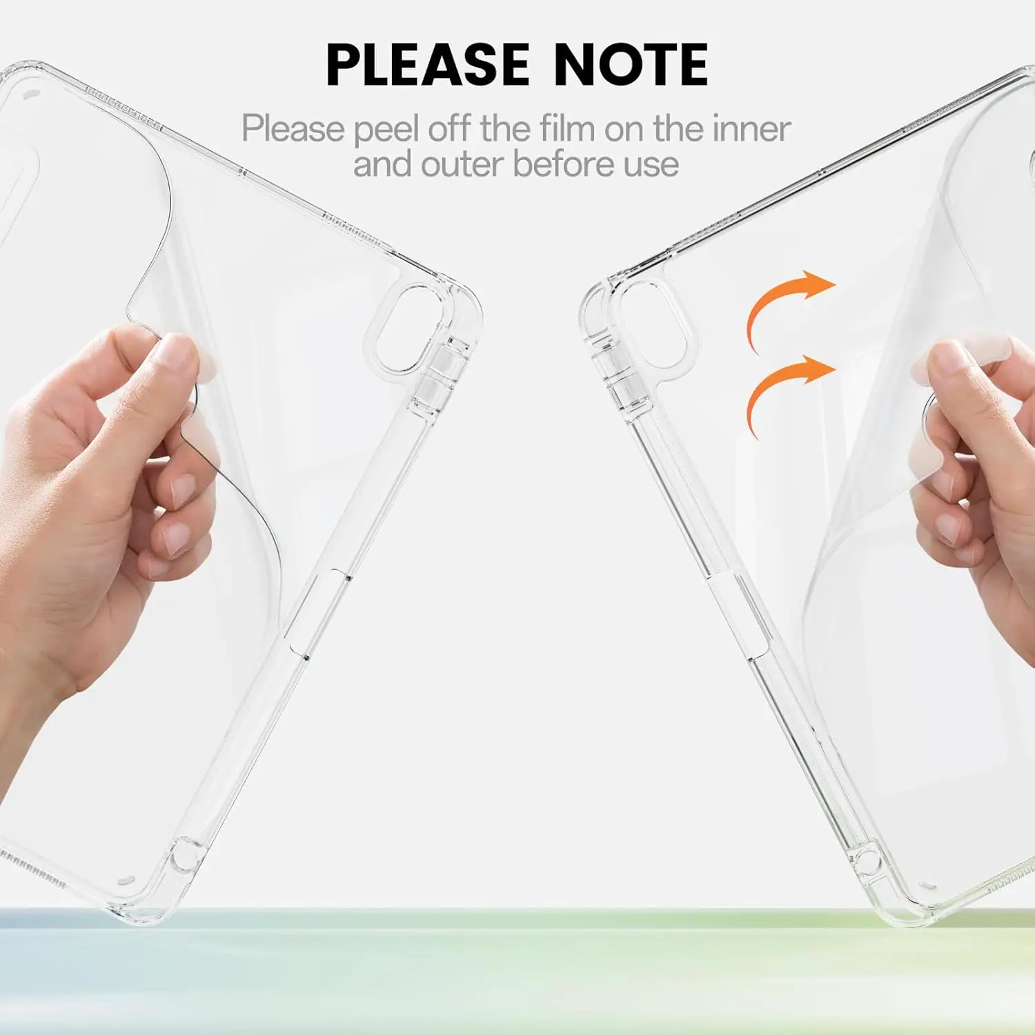 حافظة كمبيوتر لوحي كريستالية شفافة مع فتحة قلم لجهاز iPad 10.2 بوصة 7th 8th 9th Gen 2019/2020/2021 حافظات حامل مغناطيسي من جلد البولي يوريثان #6