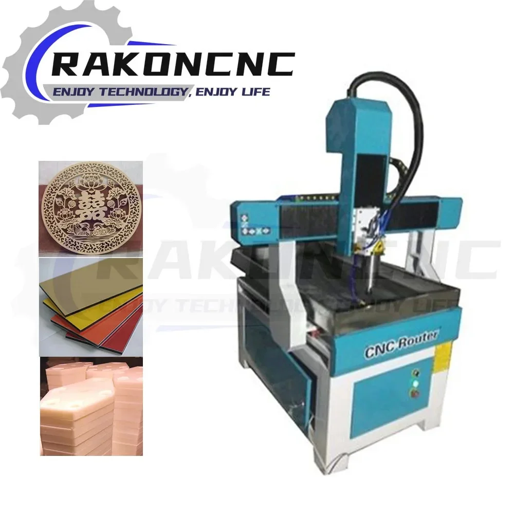 Rackoncnc RC6090 CNC  Machine For Iron Copper Steel Metal Mini Cnc Router Cast Iron Table