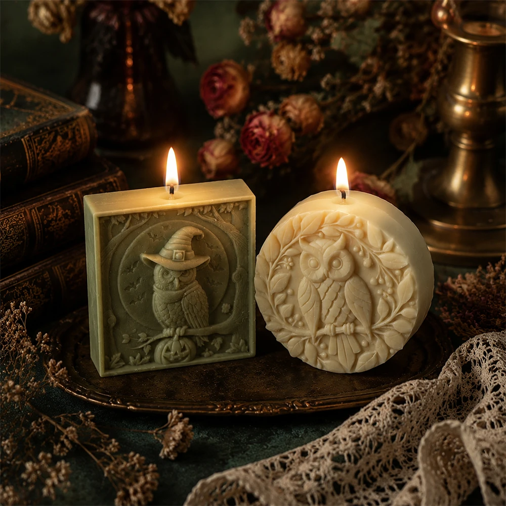 Relief Owl Pattern Soap Silico - огляд і ціна Soap Making Additives