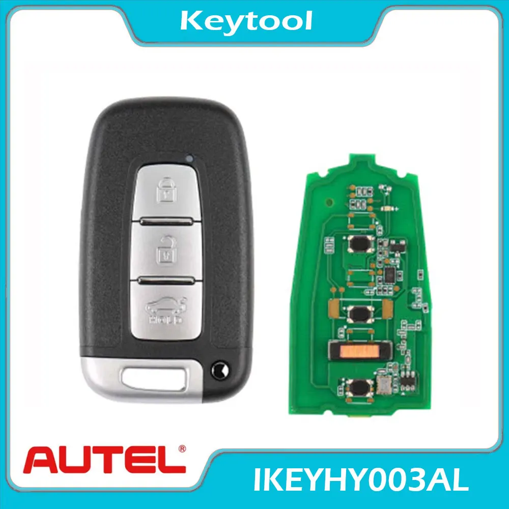 Autel IKEYHY003ALUniversal Smart Key 3 Buttons for Hyundai Style 315-433Mhz for Autel Smart Key for KM100 IM508 IM608 KM100E