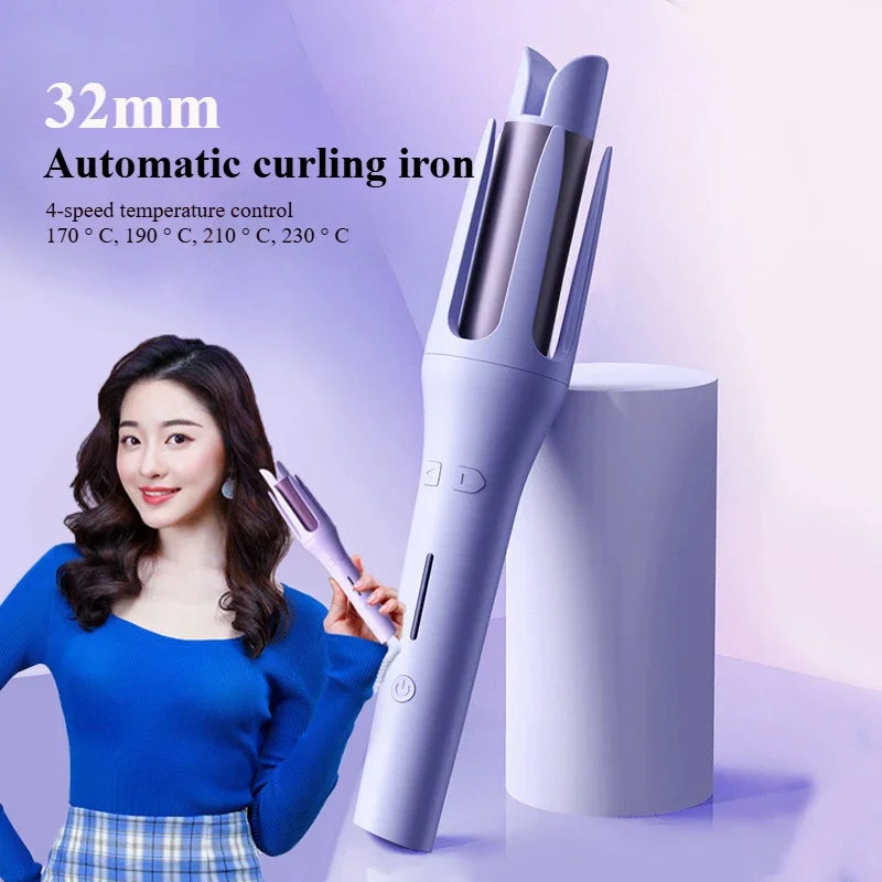 Automatic Electric Hair Curler 32MM Auto Rotating Ceramic Hair Roller Professional Curling Iron Curling Wand Hair Waver