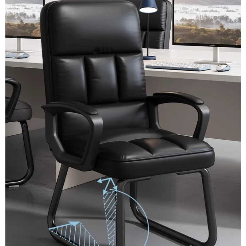 Multi-functional New Office chair, simple staff chair, bow back, computer chair, home mahjong seat