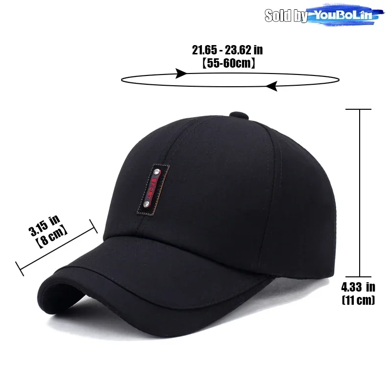 Spring and Summer New Clothing Cloth Baseball Cap Leisure Middle-Aged Sun Hat Splicing Brim Old Man Hat