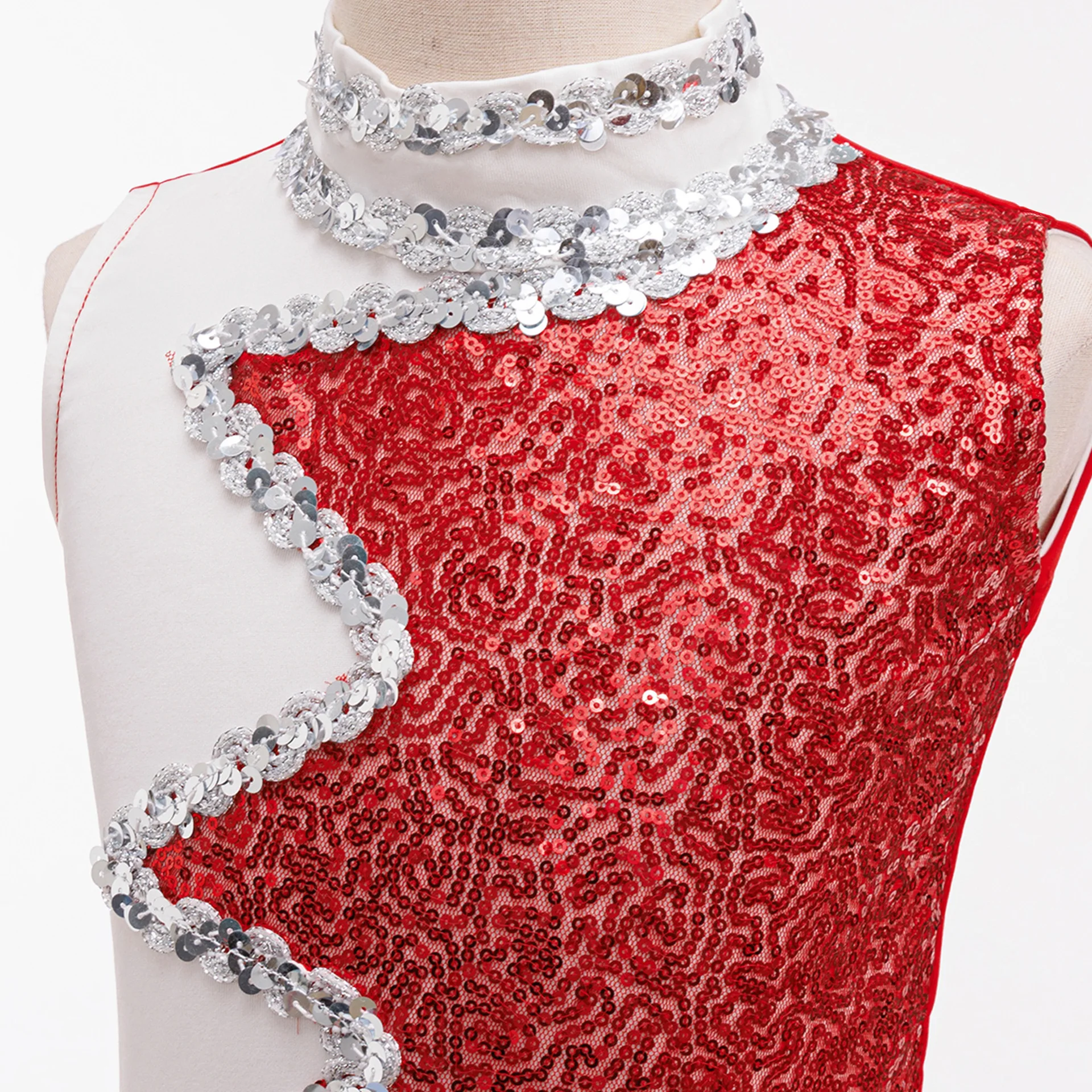 الأطفال الباليه تنورة الفتيات أزياء الرقص الترتر فستان للفتيات عيد الميلاد السنة الجديدة الرسمية مساء ثوب أداء الجاز #4