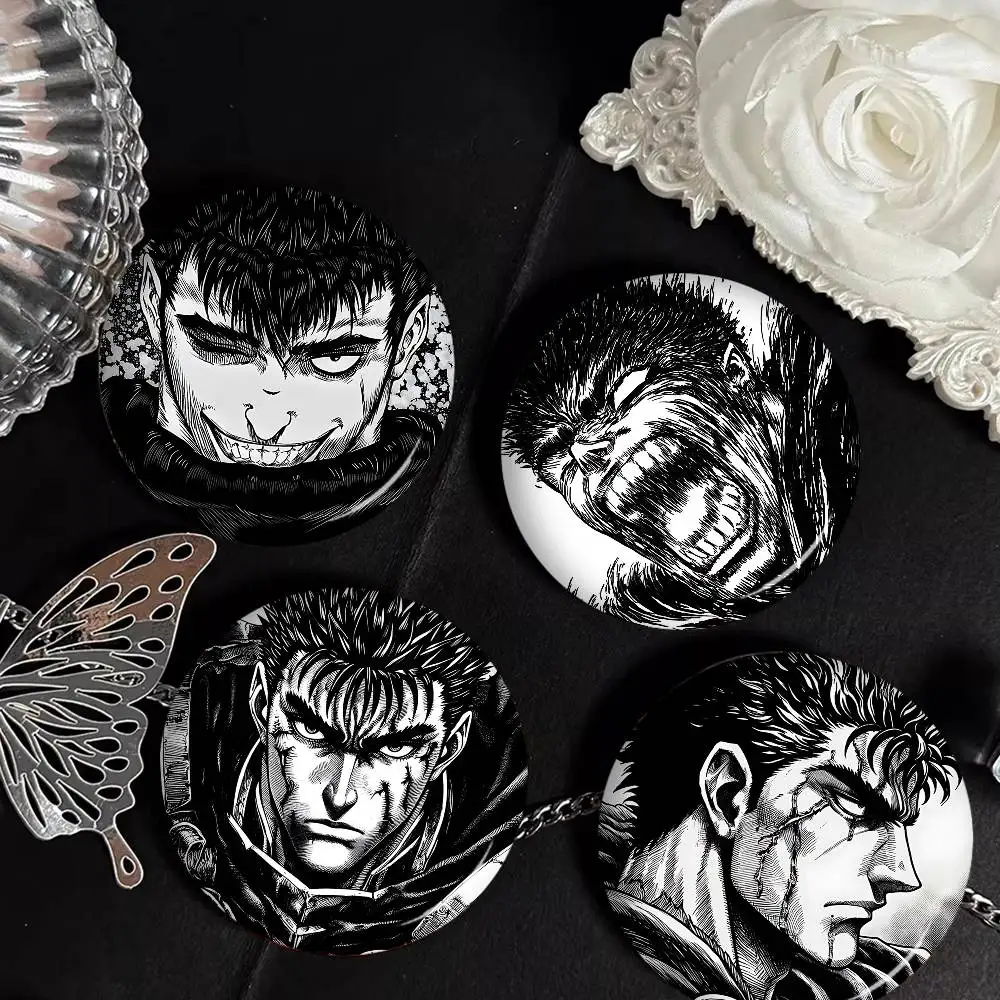 Berserk Japanese Anime Anime Button Pin Handmade Brooch for Clothes Cartoon Badge Backpack Decoration Jewelry Accessories