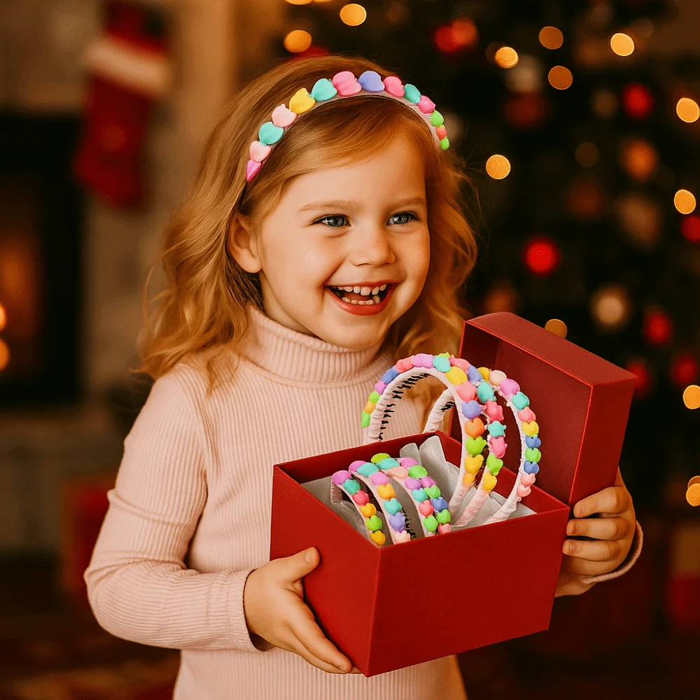 القوس عقدة الفتيات زهرة عصابات الشعر الحلو القلب جميل القوس عقال عدم الانزلاق الانفجارات مشبك شعر الأطفال الشعر هوب #4