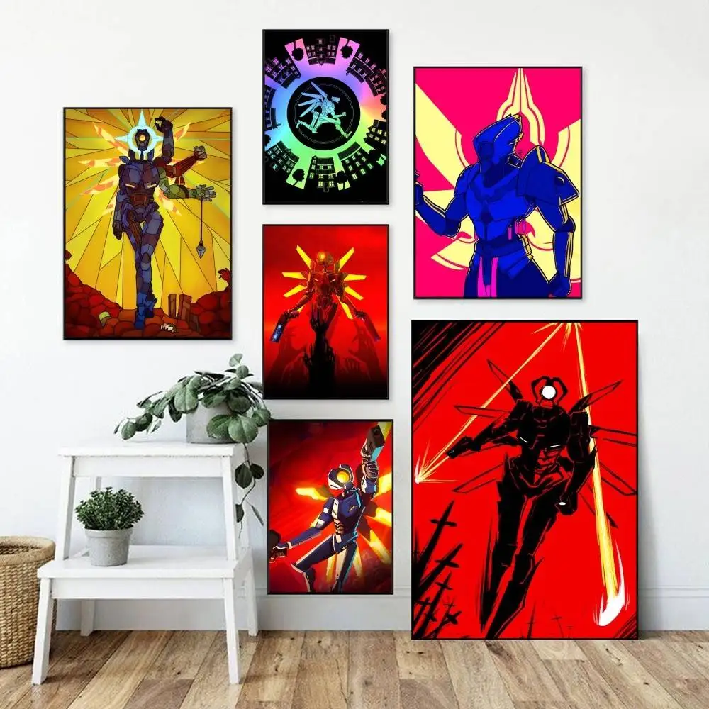 Game ULTRAKILL Layer Fraud   Poster Perfect Space Sticker Self Adhesive for Office Home Theater Wall Art Decor Fancy Gift