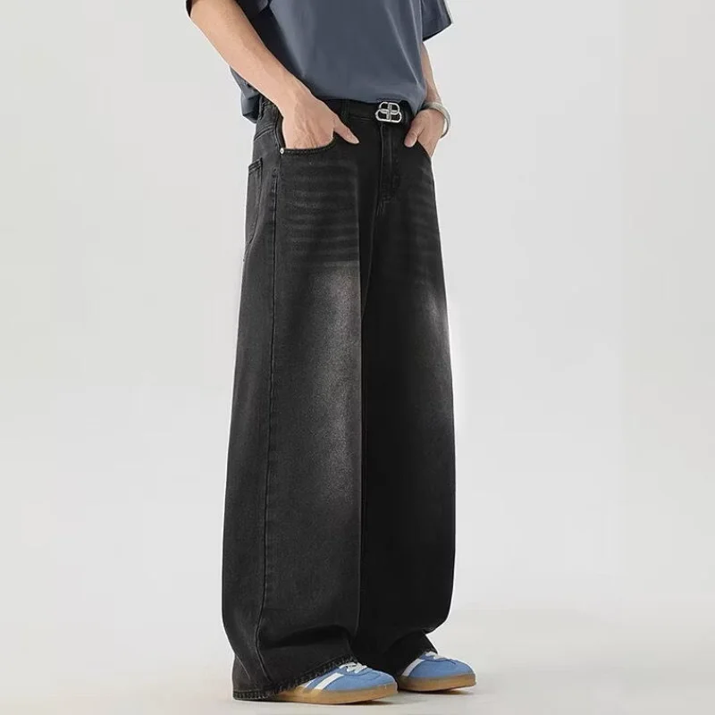 السراويل الرجالية السراويل الرجالية Y2K الملابس رجل فضفاض الجينز موضة الربيع الملابس السراويل الخريف جديد ملابس كاجوال الجينز في سن المراهقة #5