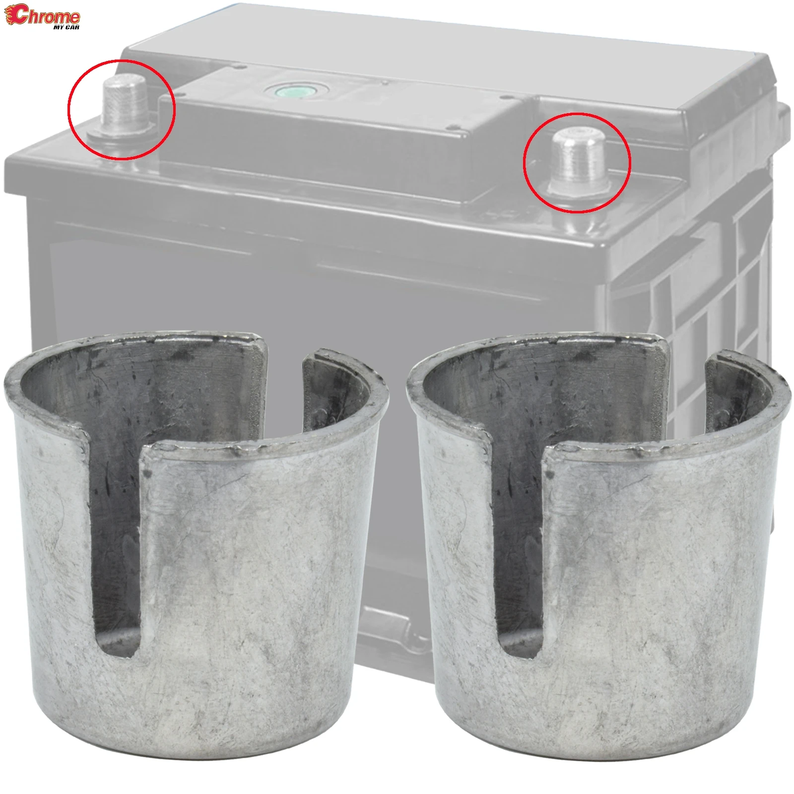 2szt Samochód Auto Truck Battery Post Repair Shims For Worn Down Posts Loose Terminal Posts Tool Accessories Parts Positive Negative