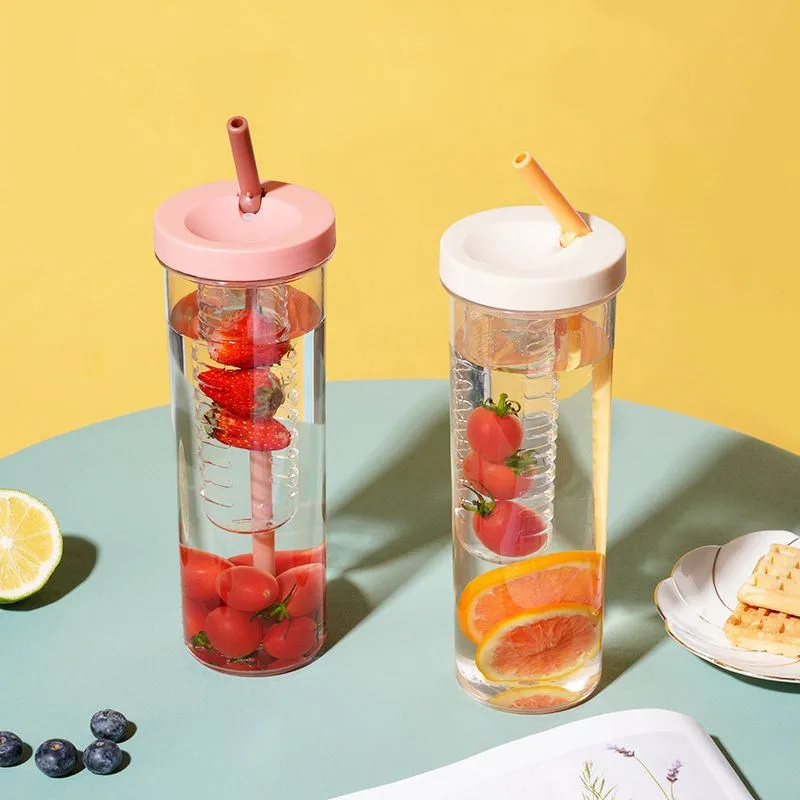 700ml  With Straw Outdoor  Healthy  Travel Drinkware Sports Shaker Cute Kids  Waterbottle