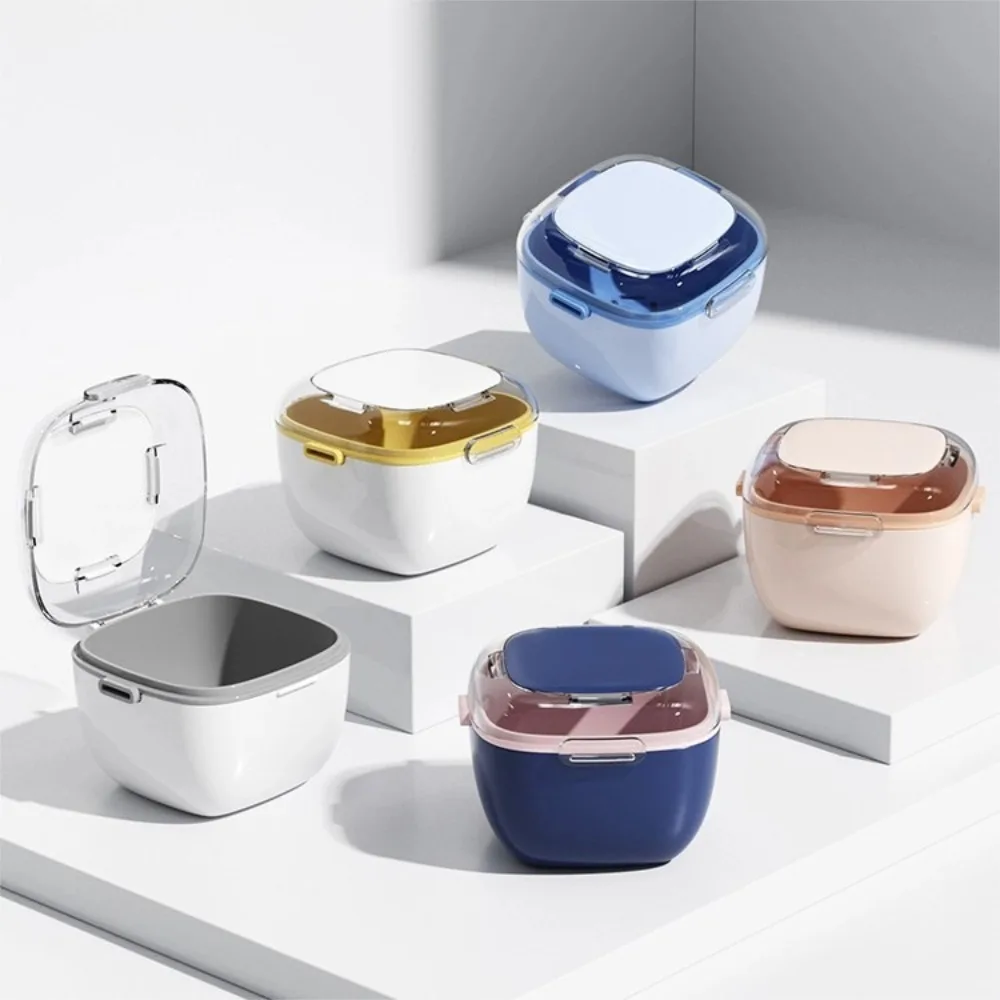 10Box New Premium Small Portable Travel False Teeth Purification Container Storage Box Portable Box Denture Storage Cleaning Box