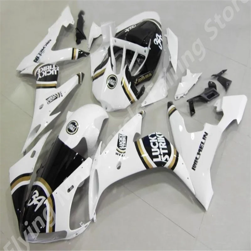 Motorcycle ABS Plastic Body Injection Bodywork  Fairing Kit black white For Yamaha R1 YZF1000 YZFR1 YZF-R1 2004 2005 2006 kit