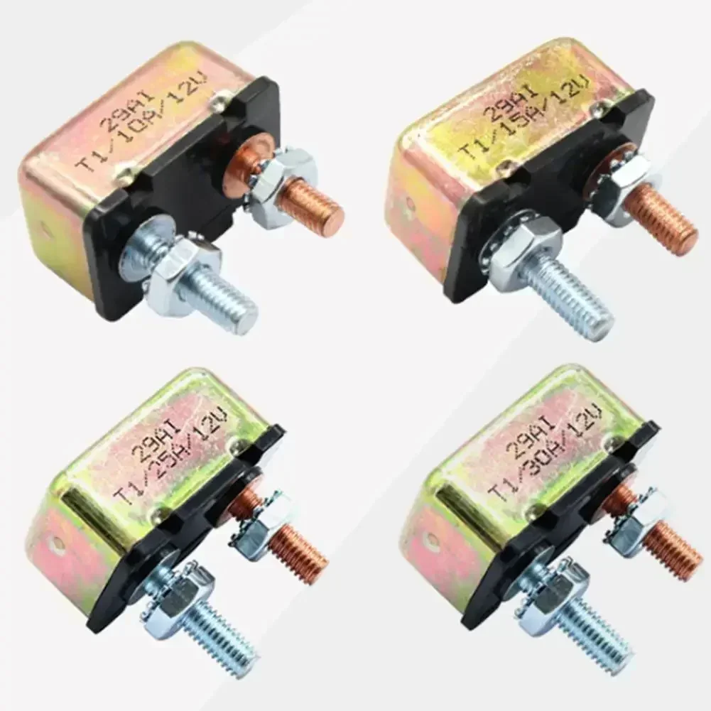 12V Auto Reset Circuit Breaker 10A/15A/25A/30A Circuit Breaker For Vehicles,battery Chargers, Trucks,buses Overload Protector