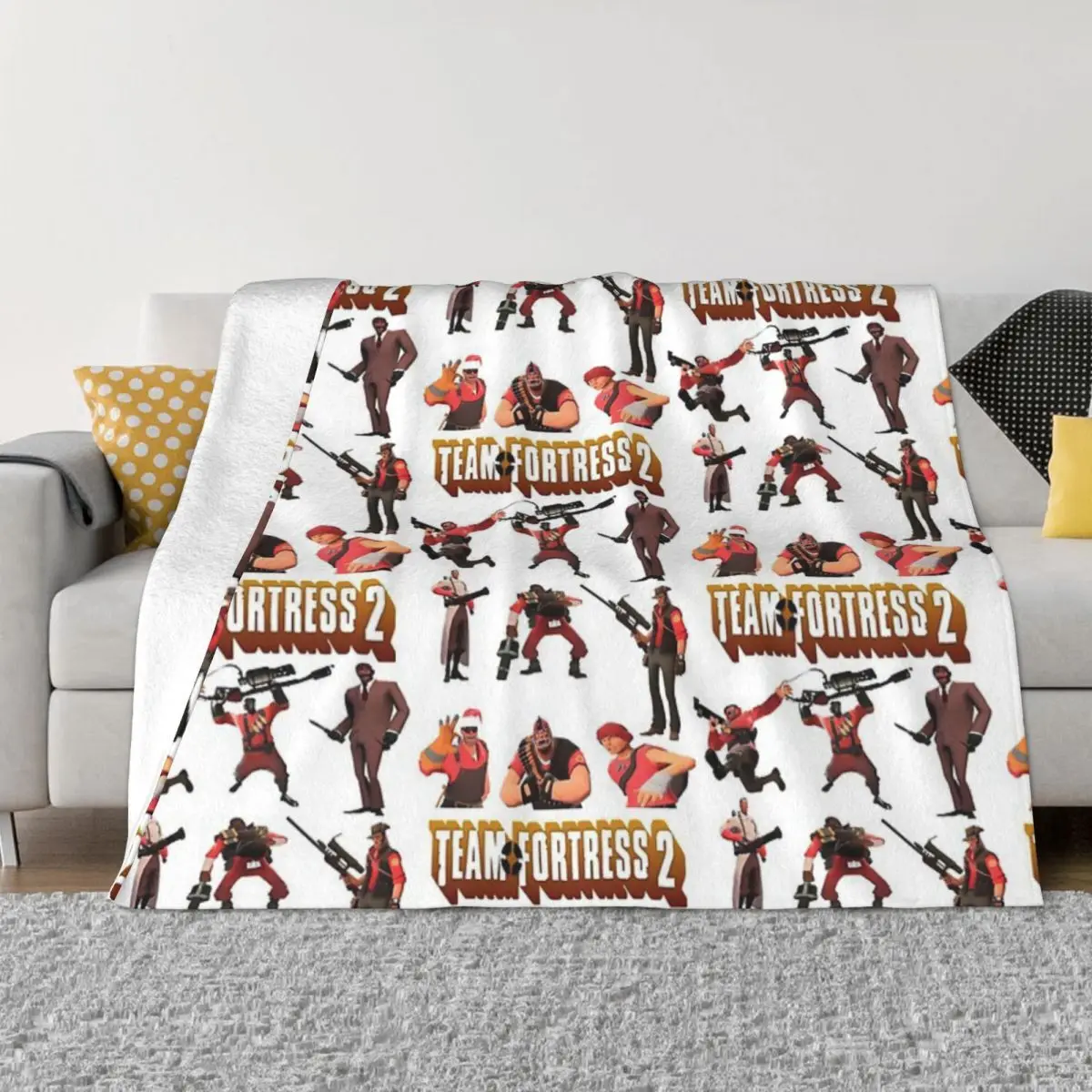 Team Fortress 2 - All Characters Home Knee Blanket Quilt For Bed Blankets And Blankets Throw Blanket