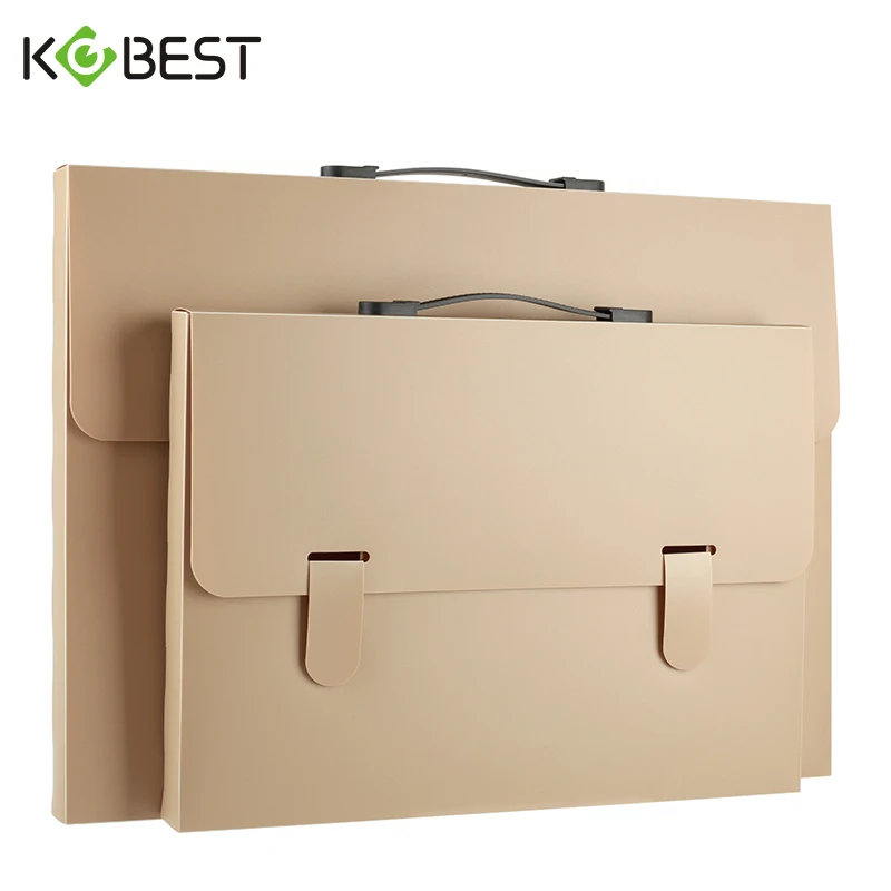 

A4 Five Color Choice Portable Storage Box Handheld File Folder Student Organizer Office Document Supplies