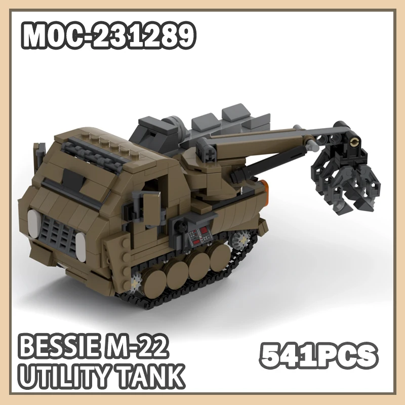 

Bessie M-22 универсальный танк 541 шт. модель строительного блока кирпич военная военная серия британский набор танков времен Второй мировой войны креативные подарки MOC-231289