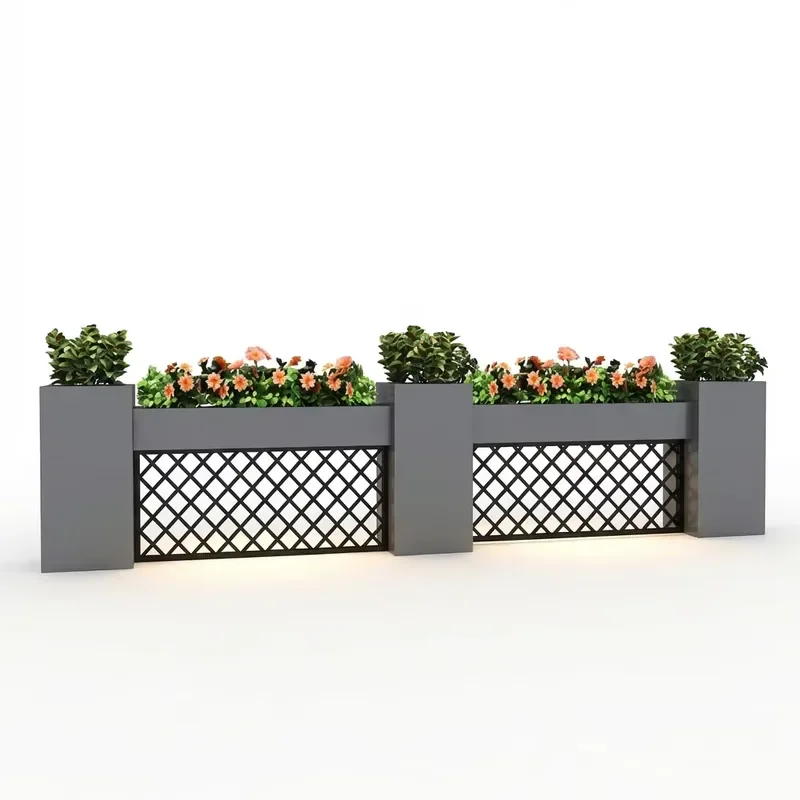 Large Weathering Steel Flower Pot Outdoor Garden Planter Rustic Metal Decor for Backyard Patio Space Durable Rustic Design