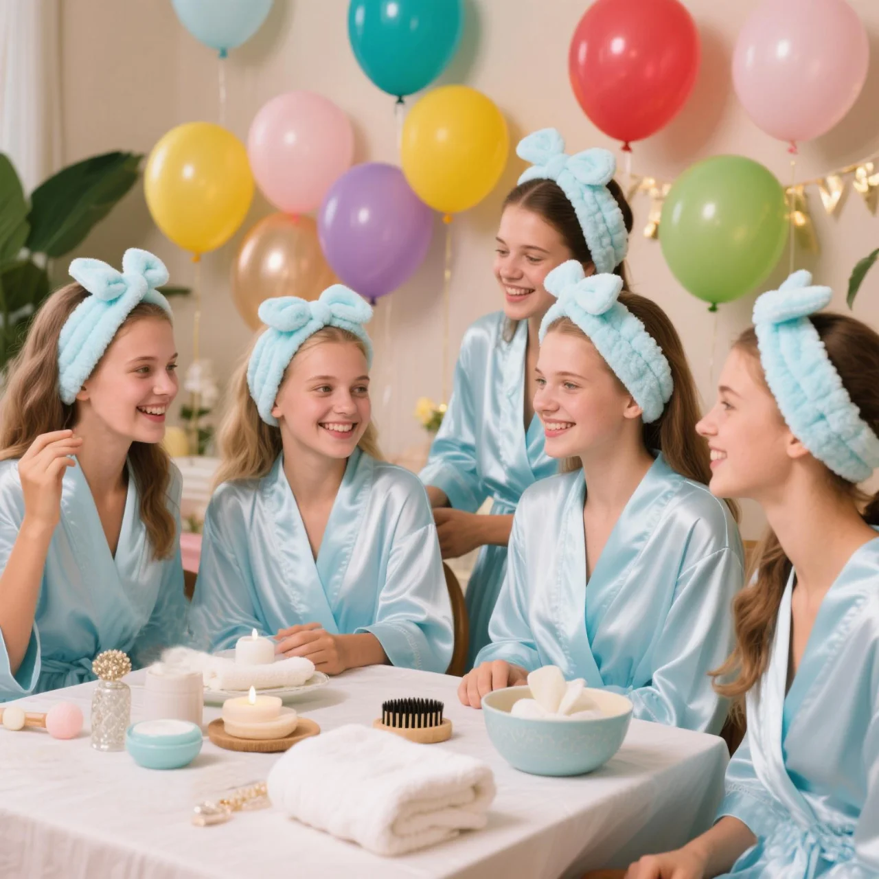 Girls Spa Party Robes Set 3