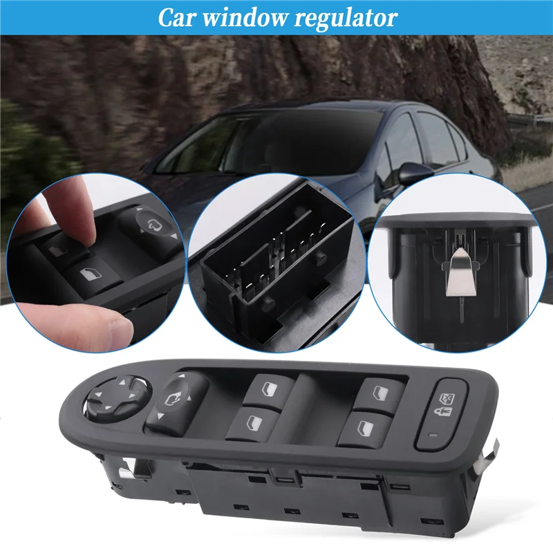 

Automobile Electric Window Lift Switch For Citroen C5 408 508 Part Number:98053458ZE 98054506ZD